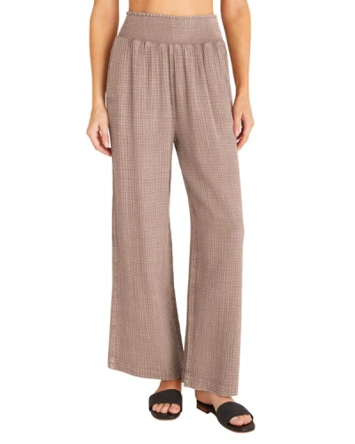 Z Supply Cassidy Full Length Pant In Brown