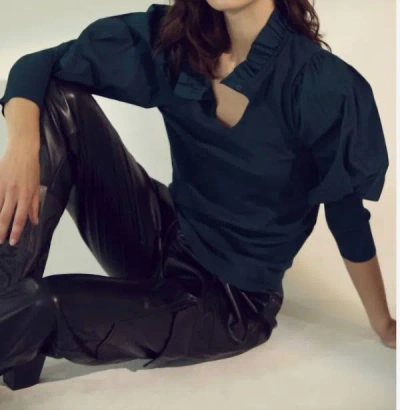 Melissa Nepton Sheryl Top In Teal In Blue