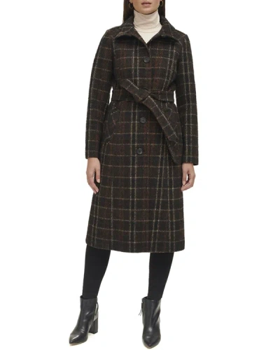 KENNETH COLE STAND COLLAR MILITARY COAT