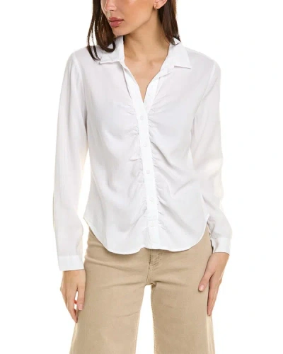 Bella Dahl Shirred Shirt In White