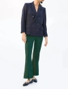 CLARE V LE FLARE TROUSER IN FOREST
