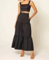 LAVENDER BROWN NYLA SKIRT IN BLACK