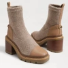 Sam Edelman Rozanna Knit Bootie In Luxe Tan In Multi