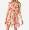 Misa Miah Dress In Hello Yellow Flower Mix In Multi