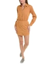 Monrow Poplin Easy Shirtdress In Brown