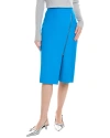 Hugo Boss Boss Vemboka Asymmetric Zip Pencil Skirt In Blue
