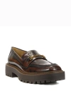 SAM EDELMAN LAURS LOAFER IN CHESTNUT