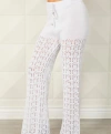 French Kyss Crochet Knitted Pant In White In White