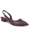 Franco Sarto Tyra Pointed Toe Slingback Flat In Purple