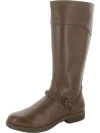 EARTH MIRA WOMENS LEATHER TALL KNEE-HIGH BOOTS
