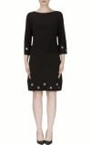 JOSEPH RIBKOFF LDS MINI DRESS IN BLACK