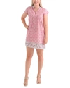 Pomegranate Cap Sleeve Dress In Multi