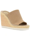 Vince Camuto Brissia Womens Padded Insole Espadrille Wedge Sandals In Multi
