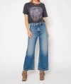 NOEND QUEEN WIDE LEG DESTROYED PATCH JEANS IN TAHOE