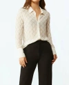 ECRU BACALL BEADED BLOUSE IN SILVER