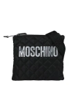 MOSCHINO QUILTED LOGO CROSSBODY BAG