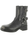 STEVE MADDEN BRIXTON WOMENS LEATHER HALF CALF MOTORCYCLE BOOTS