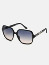 GUESS FACTORY OVERSIZED ROUNDED SQUARE SUNGLASSES