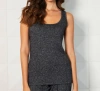 French Kyss Bra Friendly Tank In Steel In Blue