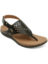 Rockport Ridge Toe Post Womens Thong Ankle Strap Slingback Sandals In Black