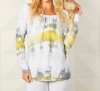 Shop French Kyss Dip Dye Off The Shoulder Top In Sun In Yellow