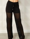 FRENCH KYSS CROCHET PANT IN BLACK