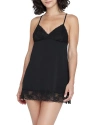 Skarlett Blue 2pc Obsessed Babydoll & Thong Set In Black