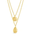STERLING FOREVER ALDARI LAYERED NECKLACE - GOLD