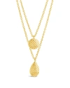 Sterling Forever Aldari Layered Necklace In Gold