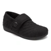 VIONIC WOMEN'S JACKIE FLANNEL SLIPPER - MEDIUM WIDTH IN BLACK