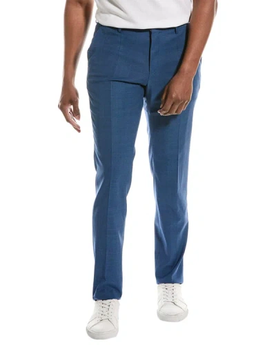 Hugo Boss Slim Fit Wool Pant In Blue