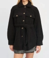 EN SAISON ELIA BOUCLE SHACKET IN BLACK