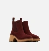 SOREL HI-LINE HEEL CHELSEA BOOT IN SPICE/TAWNY BUFF