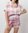 Rails Leighton Shorts In Coral Waves In Multi