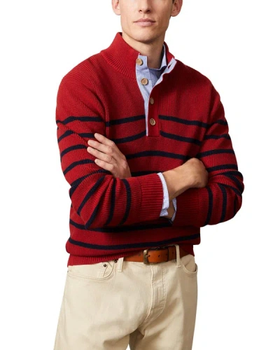 J.mclaughlin Solid Bastian Sweater In Red