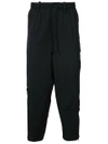 YOHJI YAMAMOTO ELASTICATED WAIST TROUSERS,HKP5110012264996