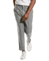 BRUNELLO CUCINELLI EASY FIT LINEN & WOOL-BLEND PANT