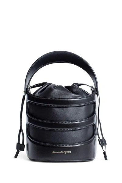 Alexander Mcqueen Top Handle Bags In Black