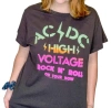 CHASER ACDC BAND TEE IN VINTAGE BLACK