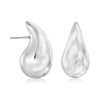 Ross-simons Sterling Silver Large Teardrop Earrings In Silver