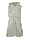 Duno Swami Sleeveless Trench Coat In White