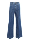 Jacob Cohen Blue Flared Jeans In Multicolor