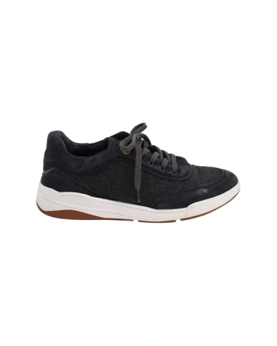 Loro Piana Play Cashmere And Suede Sneakers In Grey