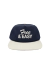 Free And Easy Men's Two Tone Short Brim Snapback Hat In Navy/bone In Multi