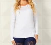 French Kyss Long Sleeve Top In White In White