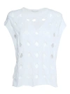 Kangra Cashmere White Woven-stitch In White