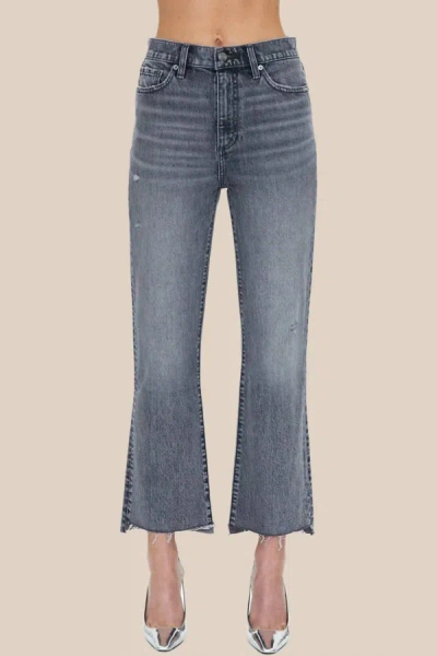 Pistola Ally Cropped Flare Step Hem Jeans In Blue