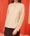 Marie Oliver Layla Blouse In Taupe In Beige