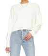 FREE PEOPLE EASY STREET CROP PULLOVER IN MOONGLOW