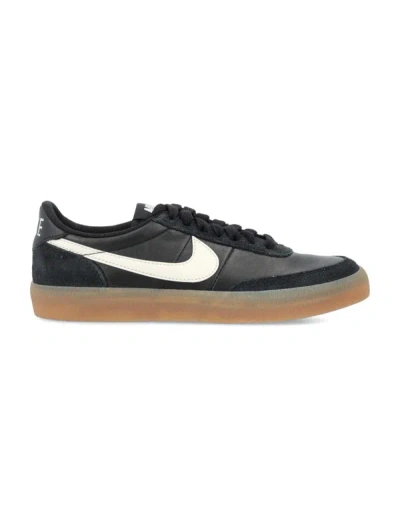 Nike Womens Black Sail Killshot Brand-embellished Suede And Mesh Low-top Trainers